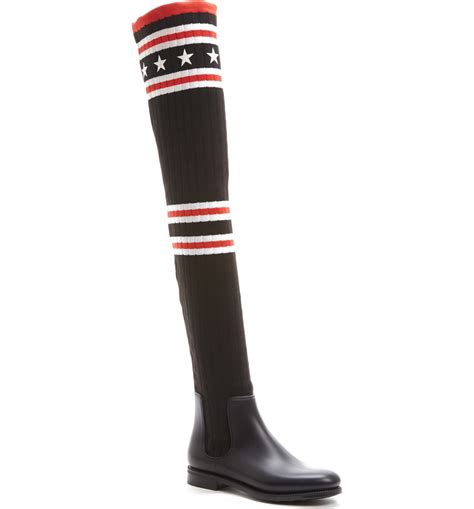 storm over the knee sock boot givenchy|givenchy golden boots.